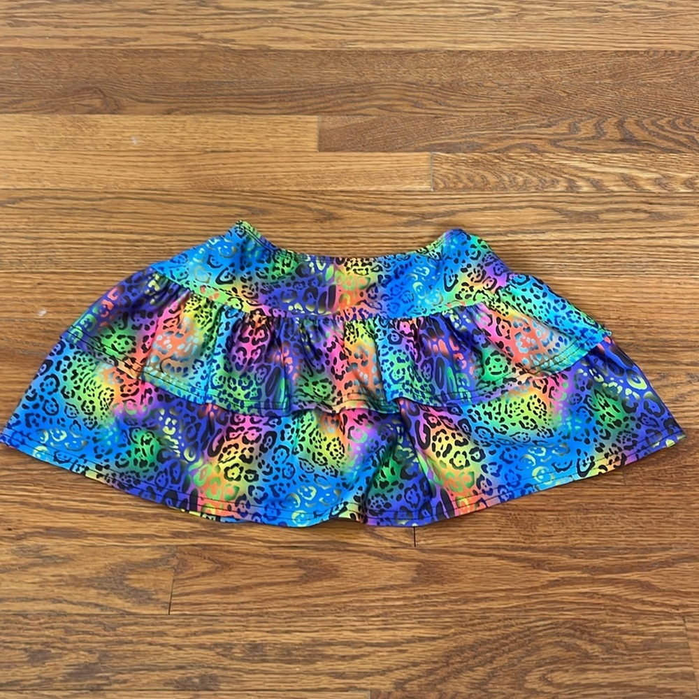 Dori Creations Girl’s Rainbow Cheetah Skirt Size 12-14